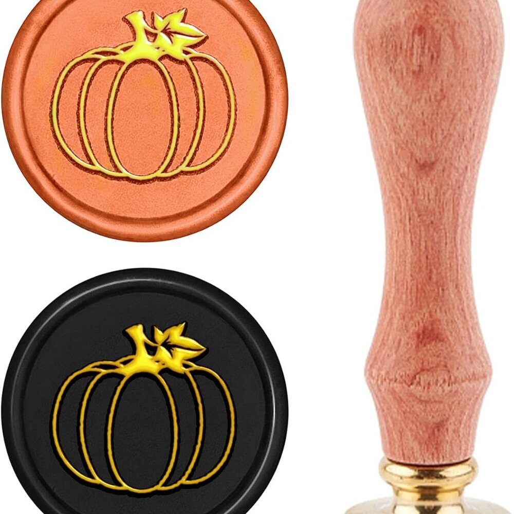Pumpkin Wax Seal Stamp Halloween Wax Sealing Stamps Thanksgiving Wedding Invitat